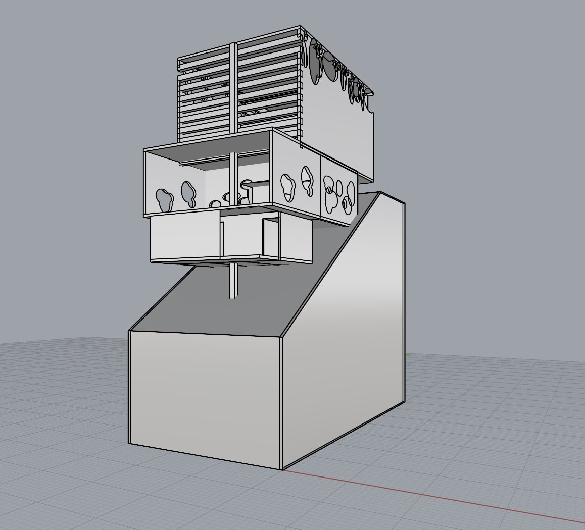Rhino 3D model of the Rafedesan architectural project
